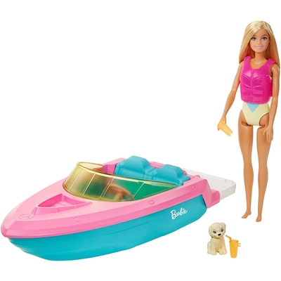 Product Κούκλα Barbie Speedboat + GRG30 Mattel Doll base image