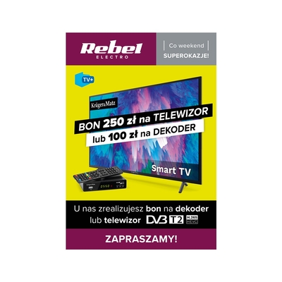 Product Αφίσες Τηλεόρασης Kruger & Matz poster - TV voucher and set-top box base image