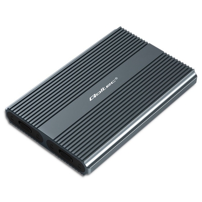 Product Θήκη για Σκληρό Δίσκο Qoltec Enclosure / M.2 / SATA / NVMe / USB-C / DUAL 2 x 2TB base image