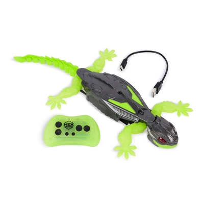 Product Τηλεκατευθυνόμενο HEX BOTS / Interactive Toy Wall Crawler Gecko RC Robot / Green/Grey base image