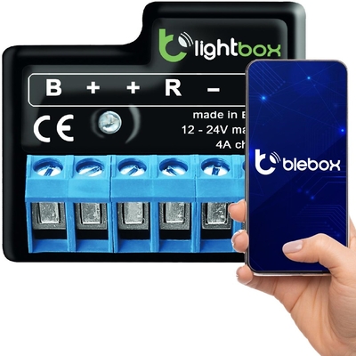 Product Ενδιάμεσος Διακόπτης Blebox LightBox Wireless Black base image