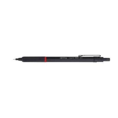 Product Μηχανικό Μολύβι Rotring Retractable clip pen holder - Black - metal - 0.7mm base image