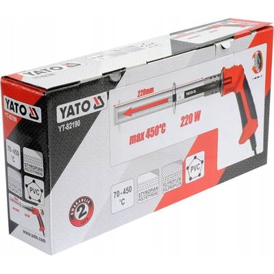 Product Ηλεκτρικός Κόφτης Πολυστερίνης Yato YT-82190 Heat cutter 450 °C 220W Orange, Steel base image