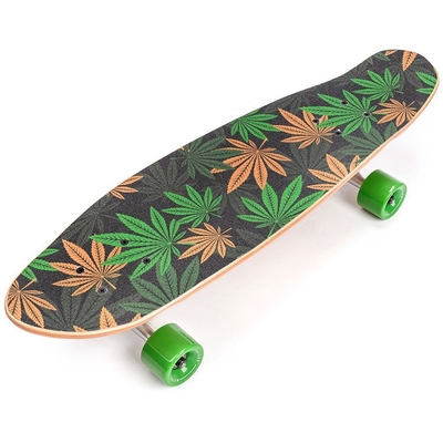 Product Skateboard Meteor Cannabis green-brown-Orange 22595 base image