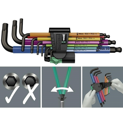 Product Κλειδιά Allen Wera 950/9 L-shaped hex key Metric 9 pc(s) base image