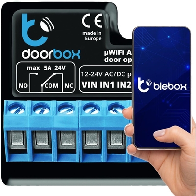 Product Ενδιάμεσος Διακόπτης Blebox doorbox - WICKET AND DOOR controller base image
