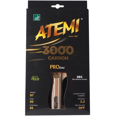 Product Ρακέτα Ping Pong New Atemi 3000 Pro concave base image