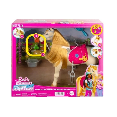 Product Κούκλα Barbie Mysteries: The Great Horse Chase Horse with Sounds, Music & Accessories base image