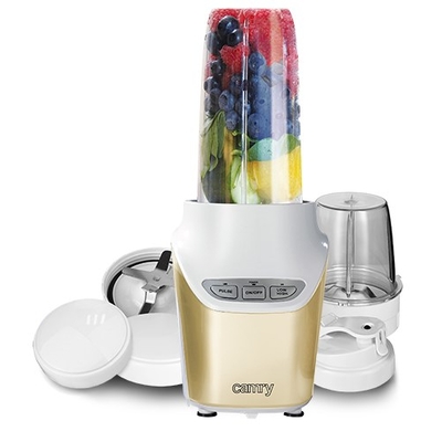 Product Μπλέντερ Camry Premium CR 4071 1 L Sport blender 1000W Gold, Transparent, White base image