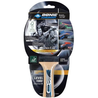 Product Ρακέτα Ping Pong Donic Schildkrot Legends 1000 equipment Black, Blue, Wood base image