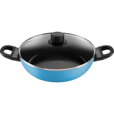 Product Τηγάνι Ballarini CAPRERA Deep Frying Pan 2H with lid 28cm blue base image