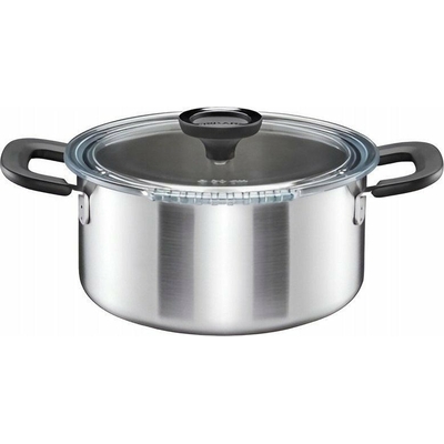 Product Τηγάνι Fiskars 5L pot stainless steel with a lid Functional Form base image