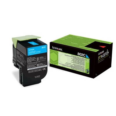 Product Toner Lexmark 802C 1 pc(s) Original Cyan base image