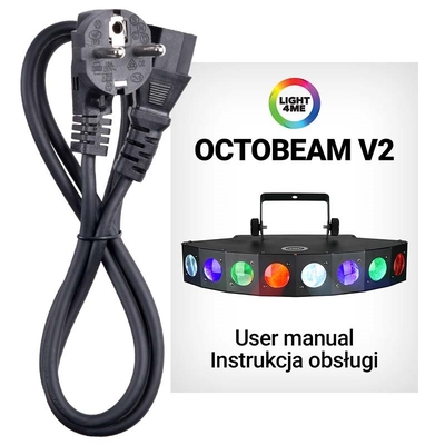 Product Φωτορυθμικά Light4me OCTOBEAM V2 disco effect LED spotlight base image