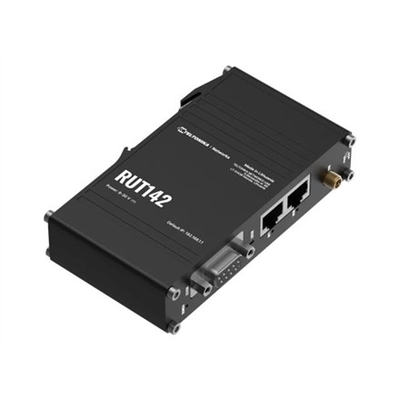 Product Router Teltonika Industrial RUT142 WiFi 4, RS232, 2x RJ45 100Mb/s, IP30 base image