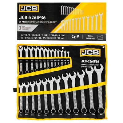 Product Σετ Εργαλείων JCB combination wrench set 25el. (6-36mm) base image