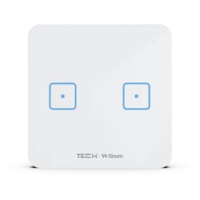 Product Διακόπτης Τοίχου Wired double pole Switch Black WS-02M Tech controllers base image