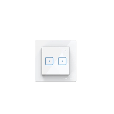 Product Διακόπτης Τοίχου Wireless Black double Switch two-gang WS-02 Tech controllers base image