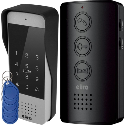Product Σετ Θυροτηλεόρασης Door entry system Eura ADP-34A3 Black base image