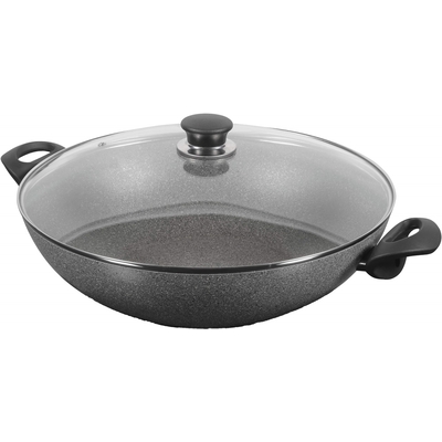 Product Τηγάνι Ballarini Ferrara Wok Frying Pan with 2 granite handles 36cm FERR8KD.36D base image