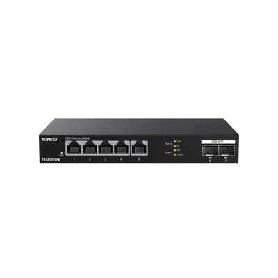 Product Network Switch Tenda TEM2007X 2.5G (100/1000/2500) Desktop Black base image