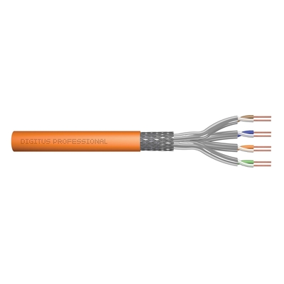 Product Καλώδιο Δικτύου Digitus Cat.7 S/FTP, B2ca, AWG 23/1, LSOH, 100m, Orange base image