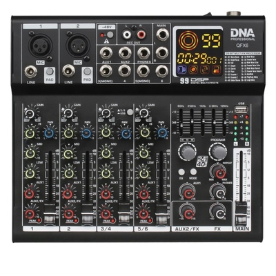 Product Κονσόλα Ήχου DNA QFX6 6-channel analog sound mixer with Bluetooth base image