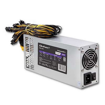 Product Τροφοδοτικό Υπολογιστή 1850W Qoltec 50350 PCI-E/ 80 Plus Platinum / Gaming Miner base image