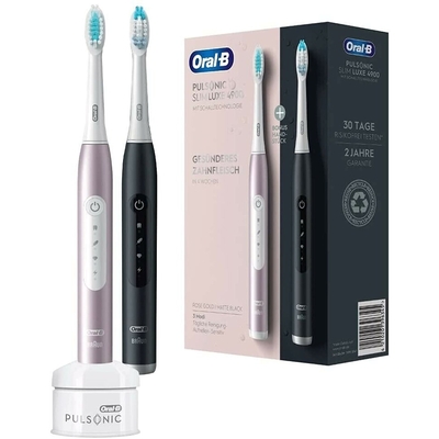 Product Ηλεκτρική Οδοντόβουρτσα Oral-B Pulsonic Slim Luxe 4900 Two sonic Black, Pink base image