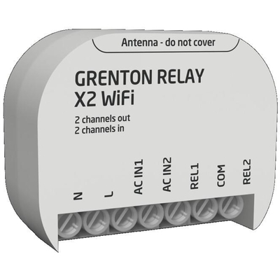 Product Ενδιάμεσος Διακόπτης Relay output Module (2 outputs) Grenton / flush mount / Wi-Fi base image