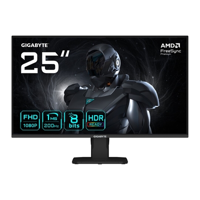 Product Monitor 25" Gigabyte GS25F2 FHD Gaming - 1920 x 1080, 200Hz, 1ms, 300 cd/m², HDR 10 base image