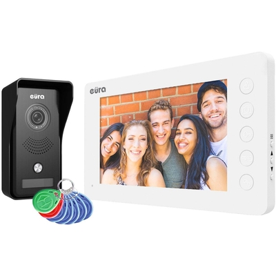 Product Θυροτηλεόραση Eura White monitor VDP-76A3 base image