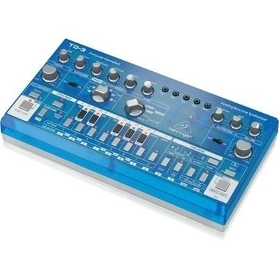 Product Synthesizer Behringer TD-3-BB Syntezator bass line blue transparent base image