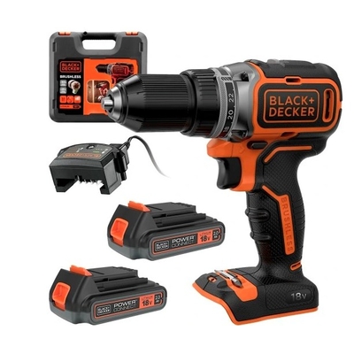 Product Δραπανοκατσάβιδο Black & Decker 18V BL186KB 52Nm 2x2,0Ah BL base image