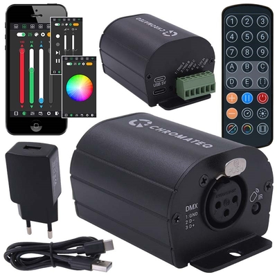 Product LED Controller CHROMATEQ CLUB 512 DMX interface + remote control base image