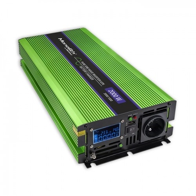 Product Inverter Qoltec Monolith power adapter/inverter Auto 2000W Green base image