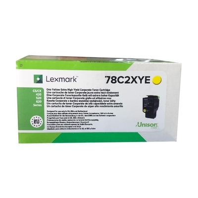 Product Toner Lexmark 78C2XYE 1 pc(s) Original Yellow base image