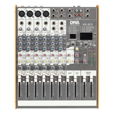 Product Κονσόλα Ήχου DNA ME-8FX Audio mixer, 8 channel, USB, Bluetooth base image
