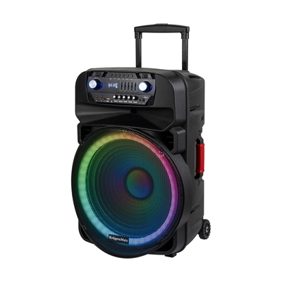 Product Karaoke Kruger & Matz Cabinet (with 2 UHF, SD, FM, USB, LED Microphones) 60 Watt base image