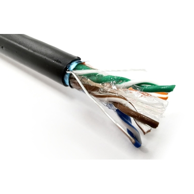 Product Καλώδιο Δικτύου Gel-filled outdoor Digitus cat.6, F/UTP, AWG 23/1, PE, 305m, Black base image