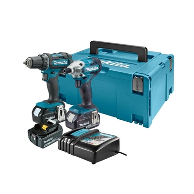 Product Σετ Εργαλείων Makita 18V 3x5.0Ah MAKPAC Combo Kit DLX2339JX1 base image