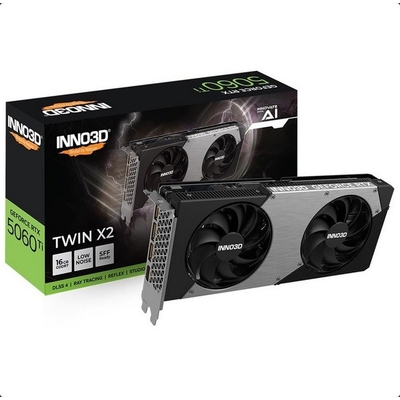 Product Κάρτα Γραφικών Inno3D GeForce RTX 5060 Ti 16GB TWIN X2 base image
