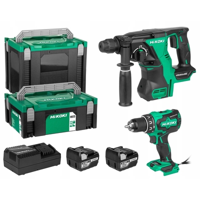Product Σετ Εργαλείων HiKOKI Battery kit 18V DS18DBS+DH18DBL with 2x5Ah batteries base image