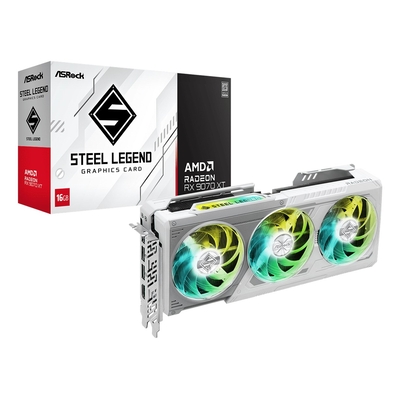 Product Κάρτα Γραφικών ASRock Steel Legend Radeon RX 9070 XT 16GB base image