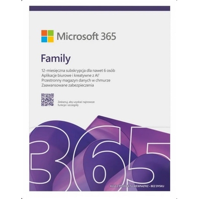 Product Εφαρμογή Microsoft 365 Family (6 users; 12 months) (EP2-32382) base image