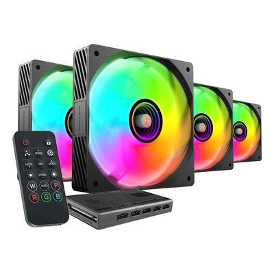 Product Case Fan 12cm Mars Gaming MFSI4KIT Black base image