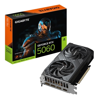 Product Κάρτα Γραφικών Gigabyte GeForce RTX 5060 WINDFORCE MAX OC 8GB (GV-N5060WF2MAX OC-8GD) base image