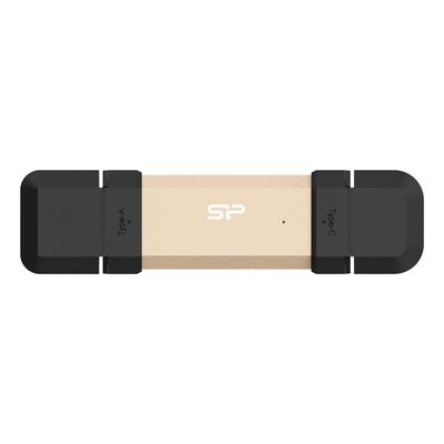 Product USB Flash 500GB Silicon Power DS72 Type-A / USB Type-C 3.2 Gen 2 (3.1 Gen 2) Gold base image