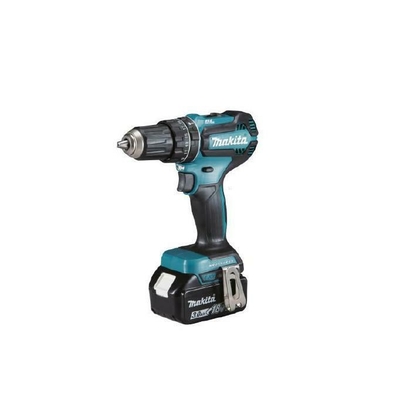 Product Δραπανοκατσάβιδο Makita DHP485RFJ drill 1900RPM Keyless 1.8 kg Black, Blue base image