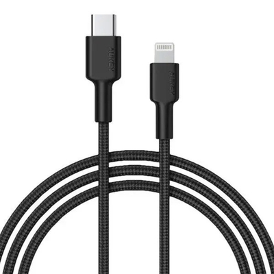 Product Καλώδιο USB Aukey USB-C - LIGHTNING MFI 27W BRAIDED 1.8M base image